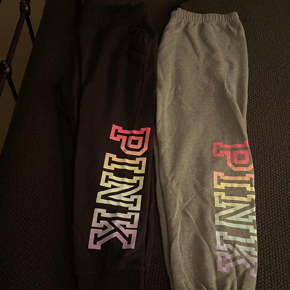 (2) pairs of PINK sweatpants - Never worn, only washed
